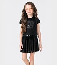 Conjunto Blusa Com Saia Em Tule Trick Nick Preto Conjunto Blusa Com Saia Em Tule Trick Nick Preto