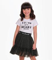 Conjunto Blusa com Saia Menina Trick Nick Preto Conjunto Blusa com Saia Menina Trick Nick Preto