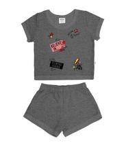 Conjunto blusa com short rovitex kids