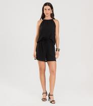 Conjunto Blusa com Shorts Infinita Cor Preto Conjunto Blusa com Shorts Infinita Cor Preto