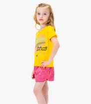 Conjunto Blusa com Shorts Rovi Kids Amarelo