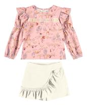 Conjunto Blusa com shorts saia Kiki Xodo