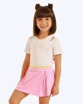 Conjunto Blusa Cut Out e Saia Mini Infantil Feminino Poah Noah 54601