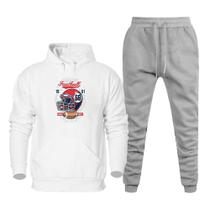 Conjunto Blusa de Frio Canguru e Calça Moletom 50% Poliéster 50% Algodão Quentinha Estampada Conjunto Blusa de Frio Canguru e Calça Moletom 50% Poliéster 50% Algodão Quentinha Estampada