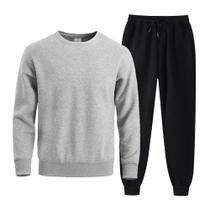 Conjunto Blusa de Frio e Calça de Moletom Masculina Básico - Quero Shoes