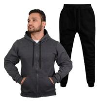 Conjunto Blusa De Frio Moletom De Zíper Casaco Com Capuz Masculino Feminino Conjunto Blusa De Frio Moletom De Zíper Casaco Com Capuz Masculino Feminino