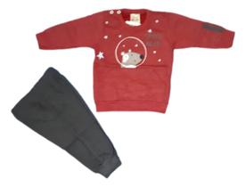 Conjunto blusa e calça bear