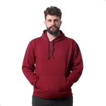 Conjunto Blusa e Calça Moletom Masculino Canguru Adulto Frio Algodão Tecido Quente Inverno