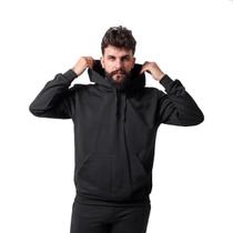 Conjunto Blusa e Calça Moletom Masculino Canguru Adulto Frio Algodão Tecido Quente Inverno