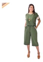 Conjunto Blusa E Calça Pantacort Feminino Conjunto Blusa E Calça Pantacort Feminino