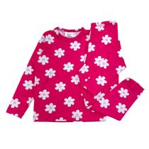 Conjunto Blusa e Calça Térmica Bebê Infantil Estampado - Floral Pink F86 - 1 Conjunto Blusa e Calça Térmica Bebê Infantil Estampado - Floral Pink F86 - 1
