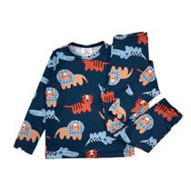Conjunto Blusa e Calça Térmica Bebê Infantil Estampado - Safari Marinho M151 - 1