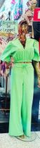 Conjunto blusa e calça verde claro