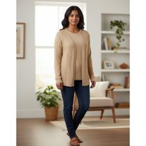 Conjunto Blusa E Casaquinho Tricot Feminina Giuliana Marques