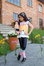 Conjunto Blusa e Legging Menina e Boneca
