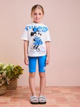 Conjunto Blusa e Legging Minnie Corações Strass Animê