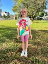Conjunto Blusa e Legging Pequena Sereia Ariel Amigo Linguado Momi