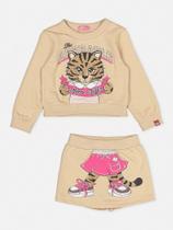 Conjunto blusa e saia adorable tigrinha - MOMI