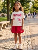 Conjunto Blusa e Saia Balonê Cherries Momi Conjunto Blusa e Saia Balonê Cherries Momi
