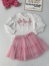 Conjunto Blusa e Saia Bambollina Conjunto Blusa e Saia Bambollina