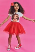Conjunto Blusa e Saia de Tule PRINCESA MOANA -KUKIÊ