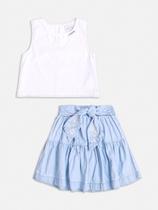 Conjunto blusa e saia jeans - Momi Mini