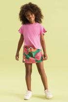 Conjunto blusa e saia pitaya bf14477