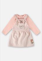 Conjunto Blusa e Salopete Bebê Menina Up Baby