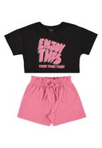 Conjunto Blusa e Short Clochard Infantil Guloseima Conjunto Blusa e Short Clochard Infantil Guloseima