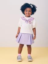 Conjunto blusa e short lenço com óculos Conjunto blusa e short lenço com óculos