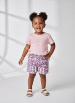 Conjunto Blusa E Short Letras Rosa Neon Abrange Conjunto Blusa E Short Letras Rosa Neon Abrange