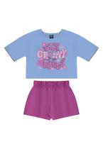 Conjunto Blusa e Short Menina Bee Loop Conjunto Blusa e Short Menina Bee Loop