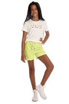 Conjunto Blusa E Shorts Com Passante Menina Juvenil Teen