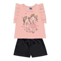 Conjunto Blusa e Shorts Kiko e Kika Branco 3