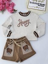 Conjunto Blusa e Shorts Kukiê Conjunto Blusa e Shorts Kukiê