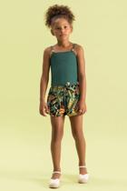 Conjunto blusa e shorts pine bf14490