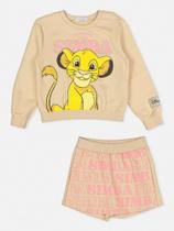 Conjunto blusa e shorts pumba leão - MOMI