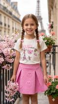 Conjunto Blusa e Shorts Saia Ursinhos Paris Momi Conjunto Blusa e Shorts Saia Ursinhos Paris Momi