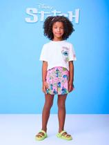 Conjunto blusa e shorts stitch momi