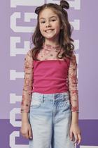 Conjunto Blusa em Tule com Top Croped Infanti 64270 Conjunto Blusa em Tule com Top Croped Infanti 64270