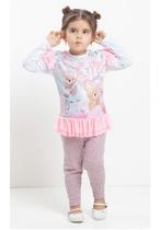 Conjunto Blusa Estampada Menina + Calça Térmica Lessa B8985