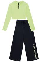 Conjunto Blusa M/L + Calça Wide Legging Vic Vicky 51336