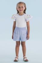 Conjunto Blusa Manga Babados e Short Bolsos - Mon Sucrè - Conjunto Blusa Manga Babados e Short Bolsos - Mon Sucrè -