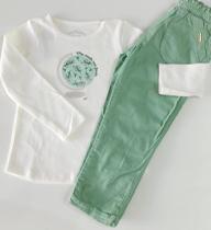 Conjunto blusa manga longa e calca coteçe nini e bambini Conjunto blusa manga longa e calca coteçe nini e bambini