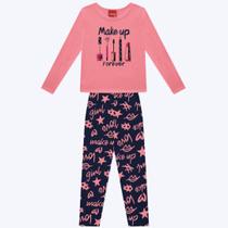 Conjunto Blusa Manga Longa e Calça Legging Infantil Menina Kyly 1000785