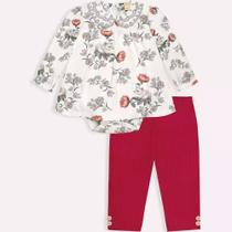 Conjunto Blusa Manga Longa E Calça Milon