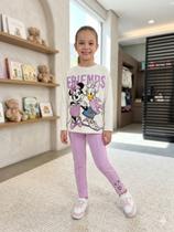 Conjunto Blusa Manga Longa e Leg Minnie e Margarida Strass Animê Conjunto Blusa Manga Longa e Leg Minnie e Margarida Strass Animê