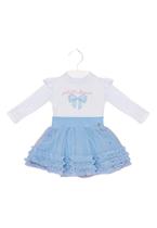 Conjunto Blusa Manga Longa Laço Saia Tule Petit Cherie