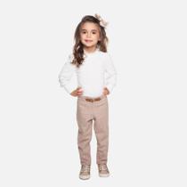 Conjunto Blusa Manga Longa Malha Canelada E Calça Lã Batida Infantil Menina Have Fun 29521 Offwhite Conjunto Blusa Manga Longa Malha Canelada E Calça Lã Batida Infantil Menina Have Fun 29521 Offwhite
