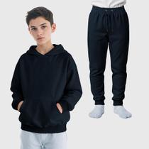 Conjunto Blusa Moletom Canguru + Calça Infantil Menino